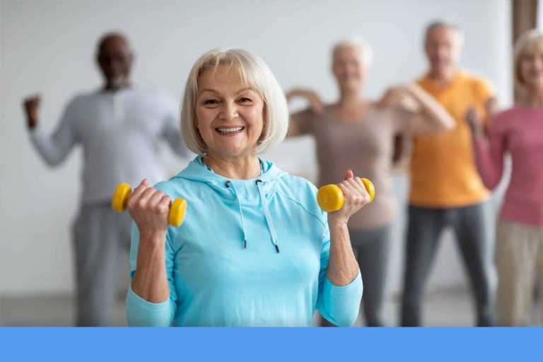 Упражнения стоя для пожилых людей