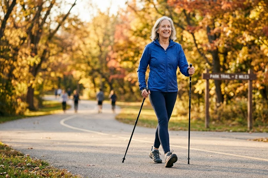 Benefits of Nordic Walking for Seniors: Why it's better than regular walking