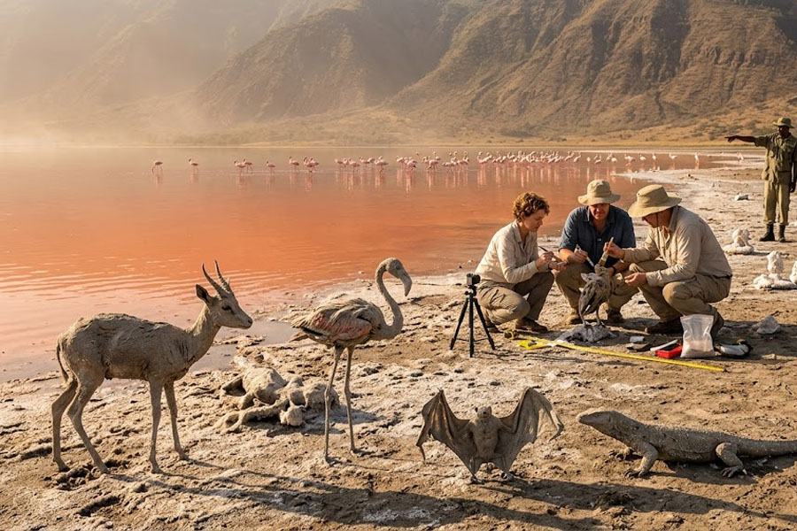 The Medusa Lake: Why the Waters of Natron Turn Animals to Stone and How Flamingos